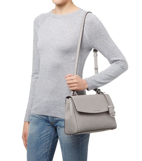 michael kors ava satchel grey|Women's Grey Satchels .